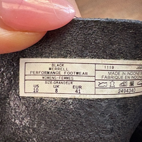 Merrell Juno black leather Wrap Sandals size 10 preloved excellent condition - Picture 5 of 9